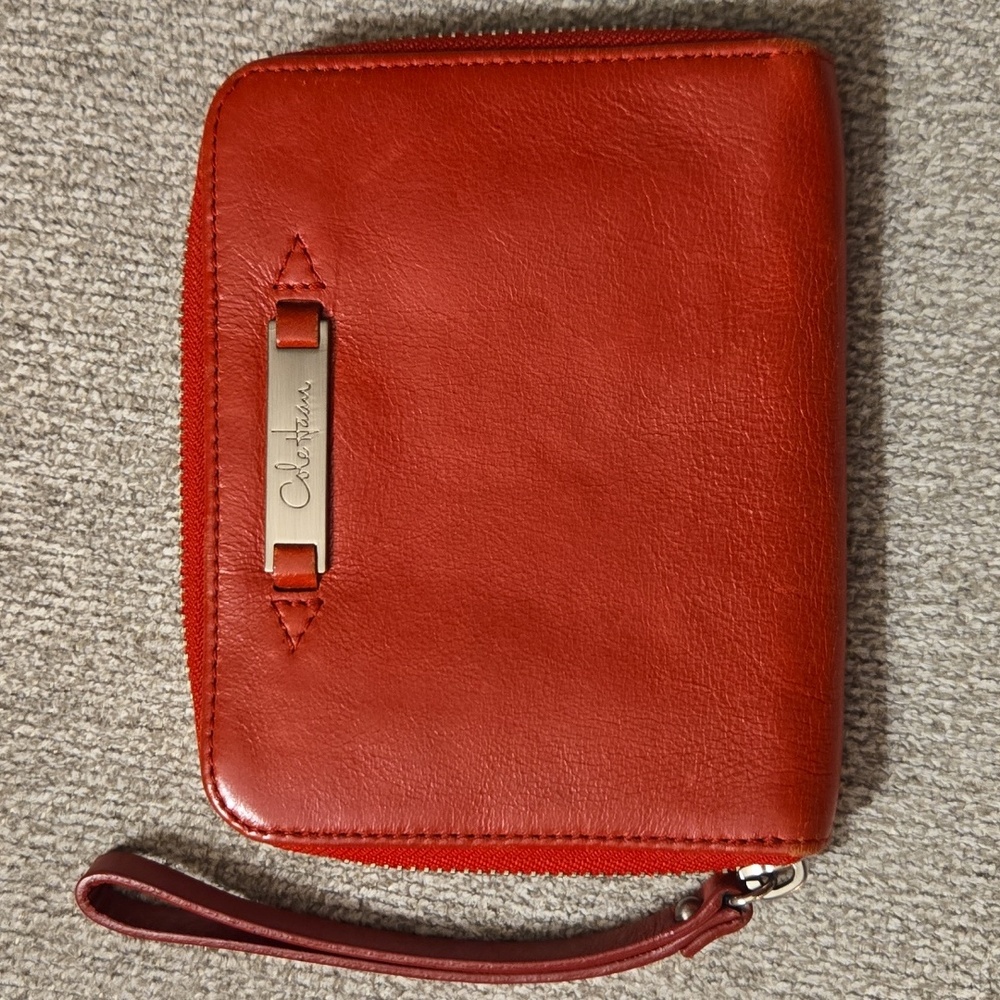 Cole Haan Red Leather Wristlet